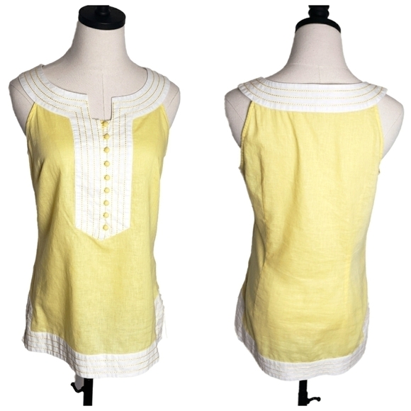 Lilly Pulitzer Tops - Lilly  Pulitzer Linen Crissy Tunic Top Size 6